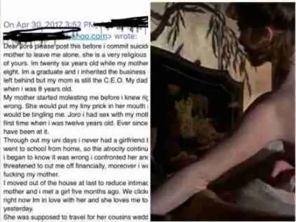 ‘I Slept With My Mother When I Was 12’ – Nigerian Man Opens Up On Constant S3xual Abuse From Mum
